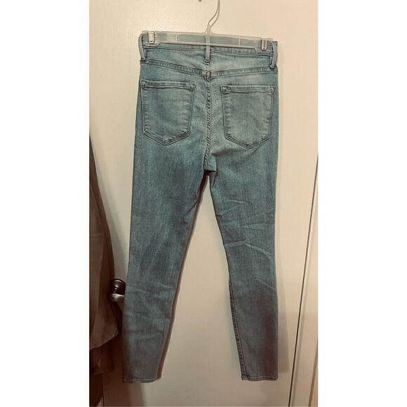 FRAME HIGH RISE CIGARETTE LIGHT WASH JEANS SIZE  25 - Picture 6 of 11